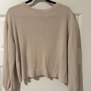 Lululemon Cropped Cream sweater
